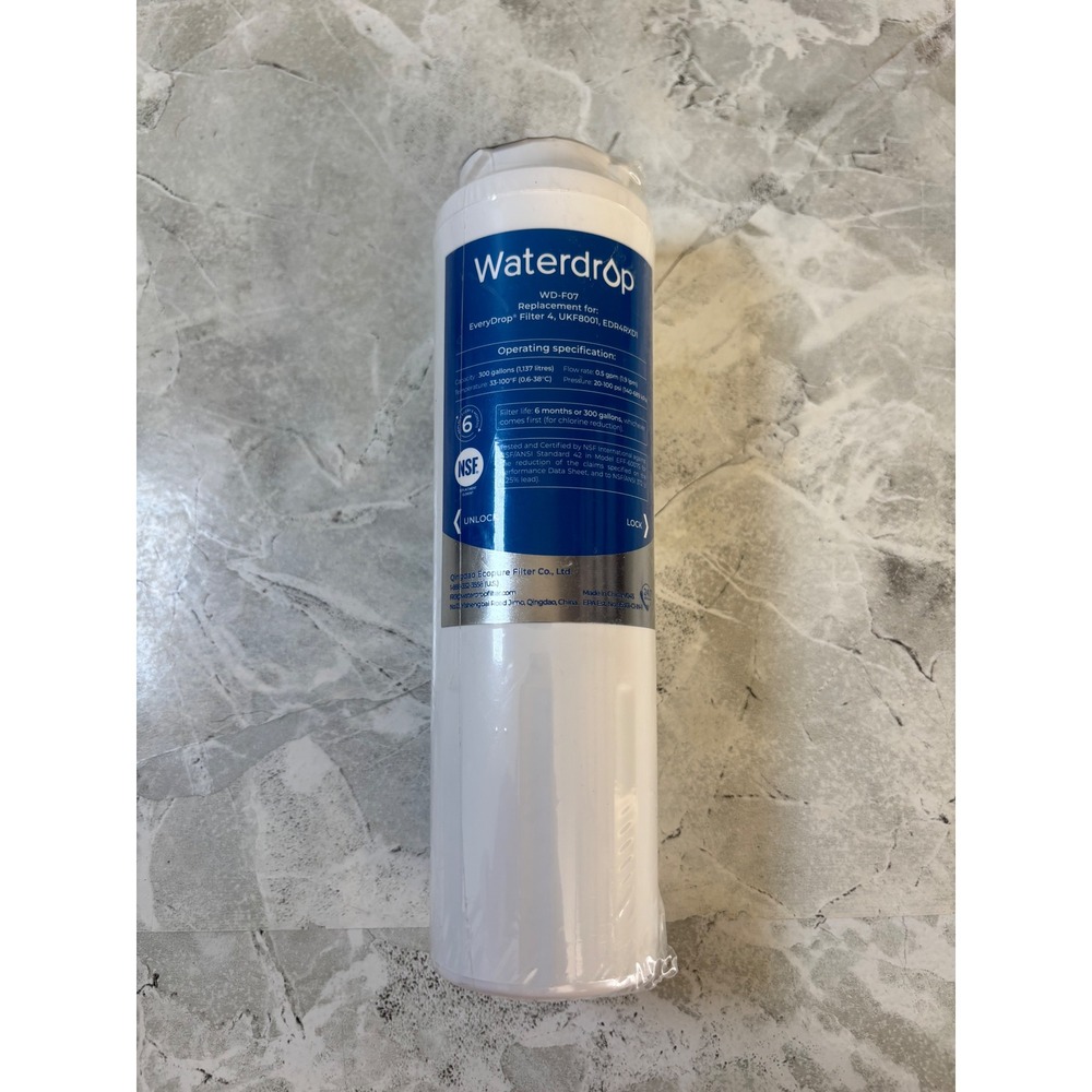 Waterdrop WD-F07 Refrigerator Water‎ Filter Replacement for EveryDrop Filter